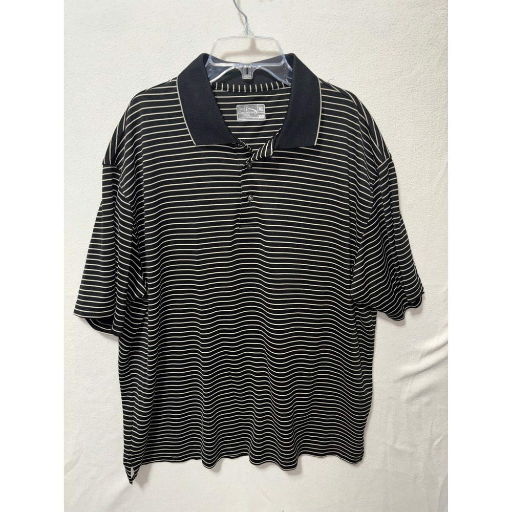 Lot of 2 PGA Tour & Champions Tour Golf‎ Polos Mens XL Black Performance